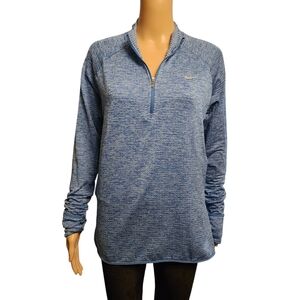 Nike Dri-Fit Women's Blue Quarter-Zip Top Size L